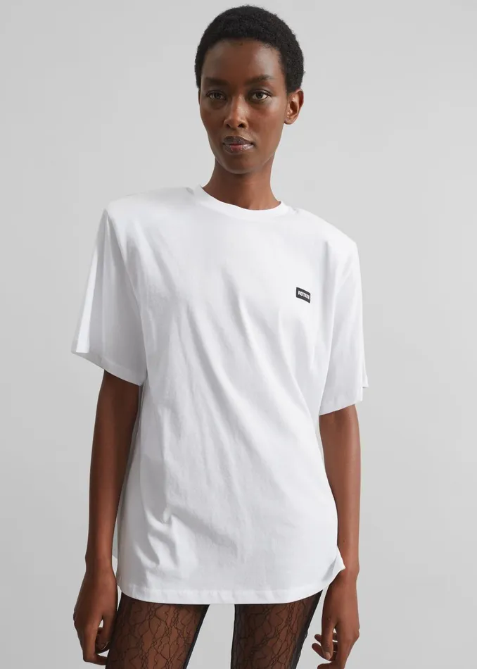 Women Rotate Oversized TShirt 8211 Bright White The Frankie Shop Tops
