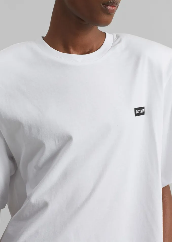 Women Rotate Oversized TShirt 8211 Bright White The Frankie Shop Tops