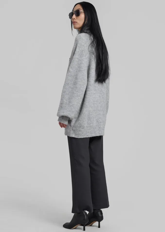 Women Rotate Turtleneck Sweater 8211 Light Grey The Frankie Shop Knitwear