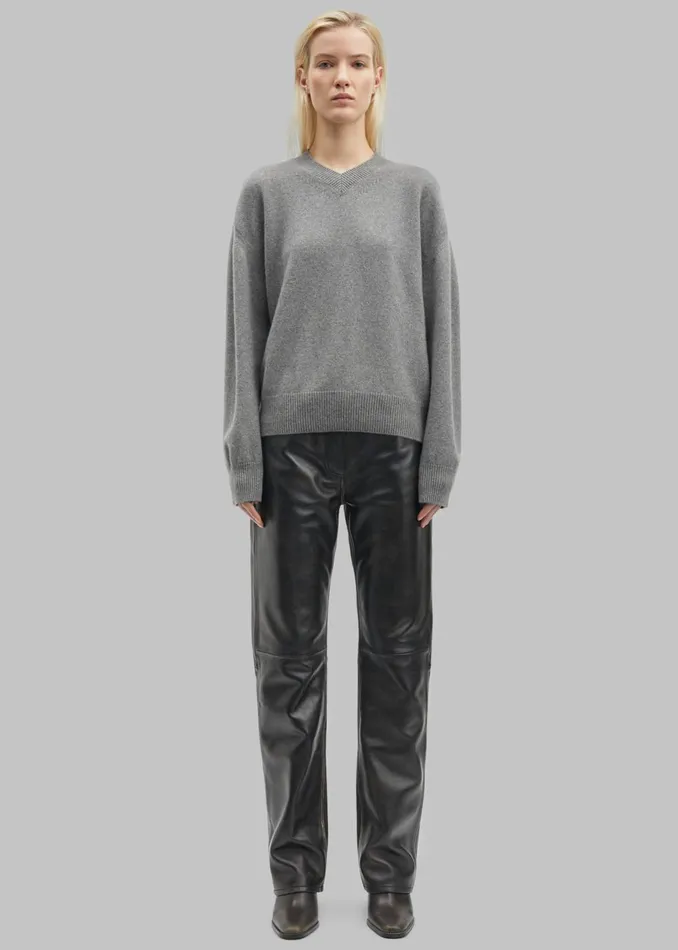 Women Samse Samse Salynn Trousers 8211 Washed Black Olive The Frankie Shop Bottoms