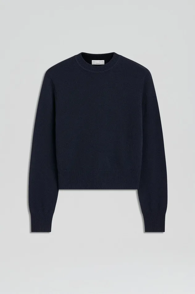 Women Scanlan Theodore CASHMERE CREW SWEATER NAVY Sweaters Women Scanlan Theodore CASHMERE CREW SWEATER NAVY Sweaters