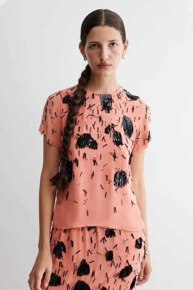 Women Scarves Hats Rachel Comey Camilla Fringe Scarf Coral Women Scarves Hats Rachel Comey Camilla Fringe Scarf Coral
