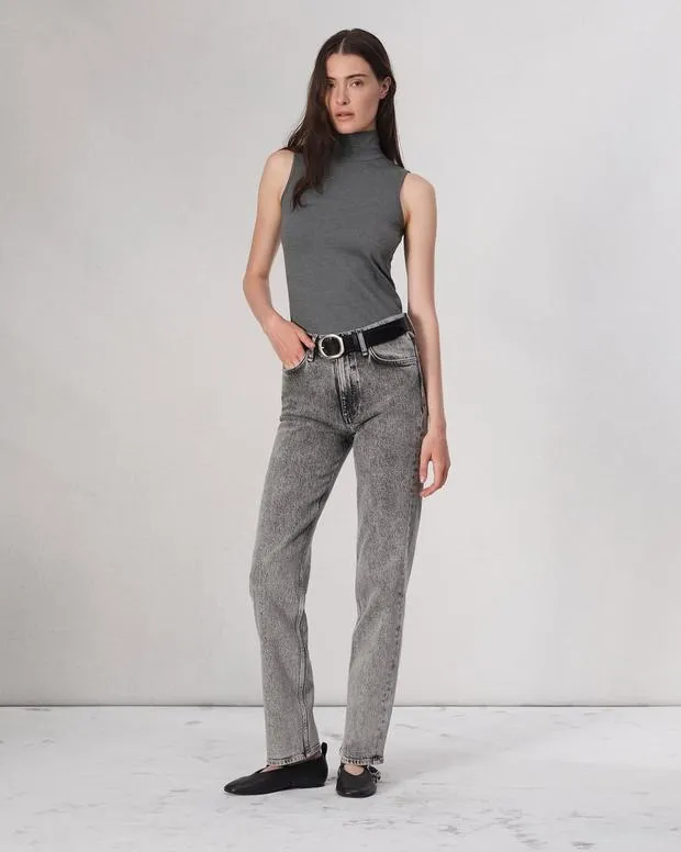 Women Shirts and Tops Rag and Bone Irina Turtleneck Tank Charcoal
