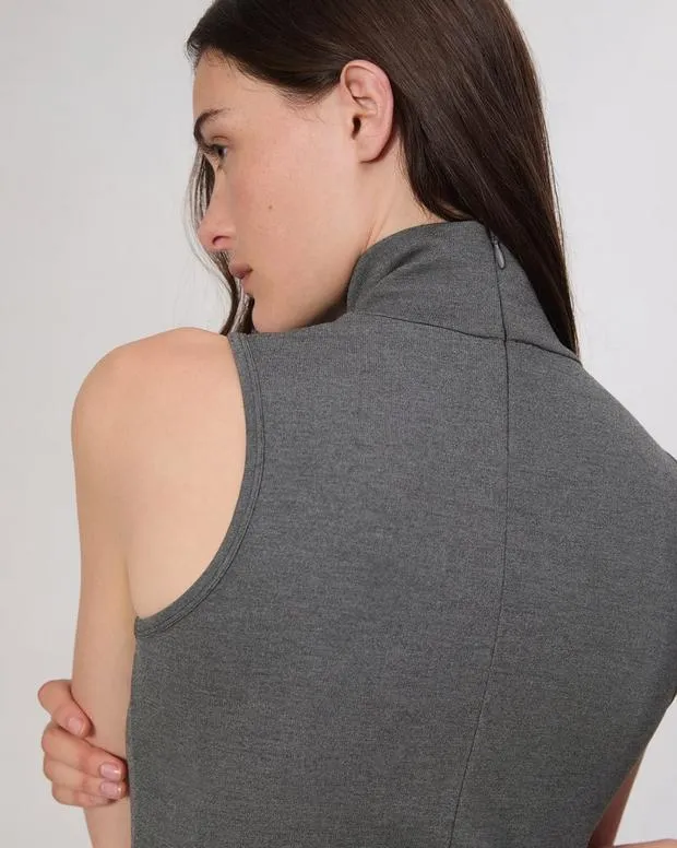 Women Shirts and Tops Rag and Bone Irina Turtleneck Tank Charcoal
