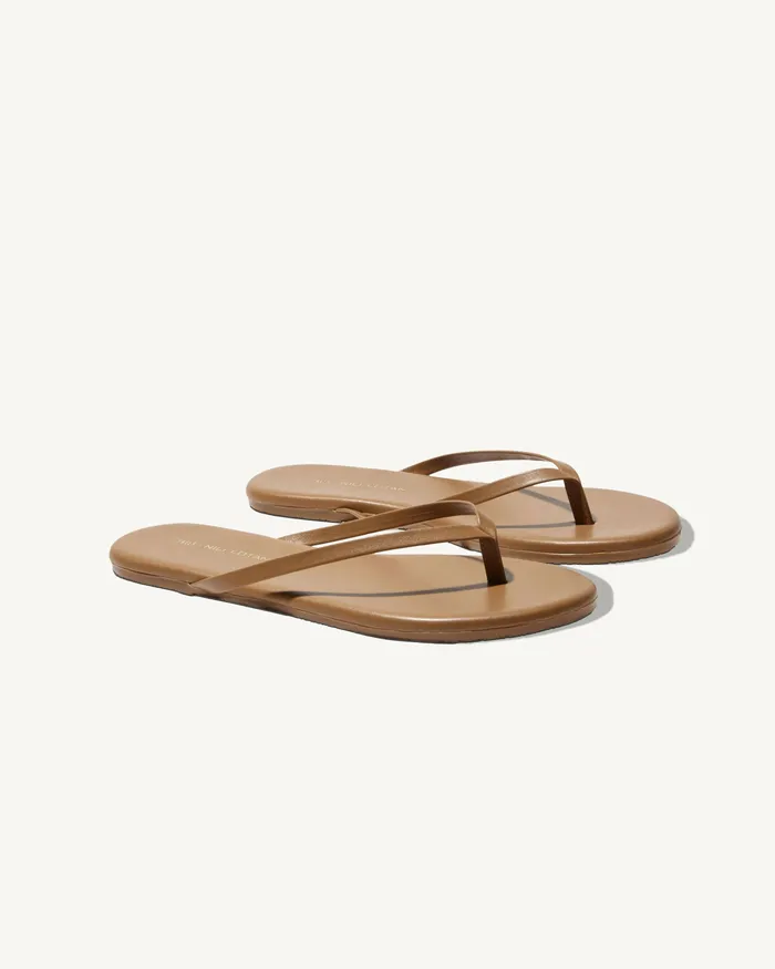 Women Shoes Nili Lotan NL X TKEES LEATHER FLIP FLOP Black