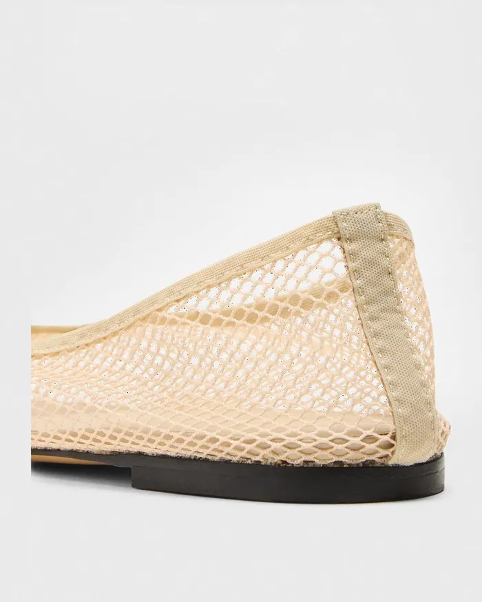 Women Shoes Theory Ballet Flat In Mesh Light Nude