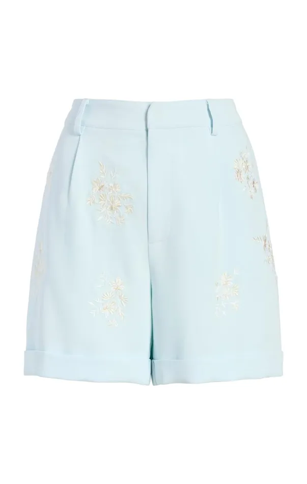 Women Shorts Cinq Sept Wildflower Bouquet Maxine Short Glacial Blue Multi