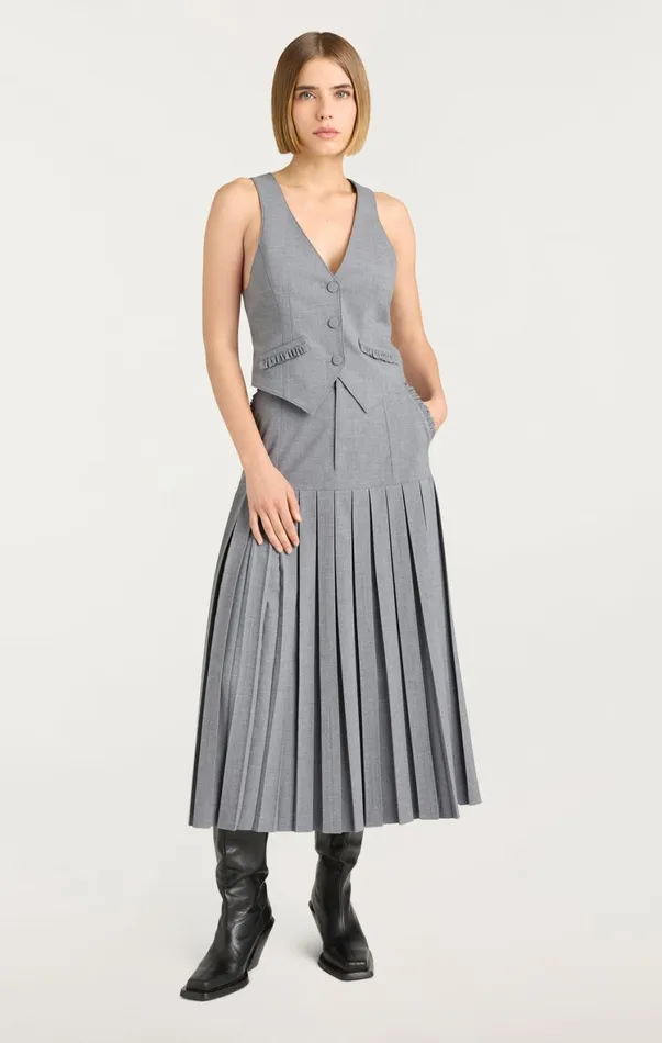Women Skirts Cinq Sept Bane Skirt Steel Grey