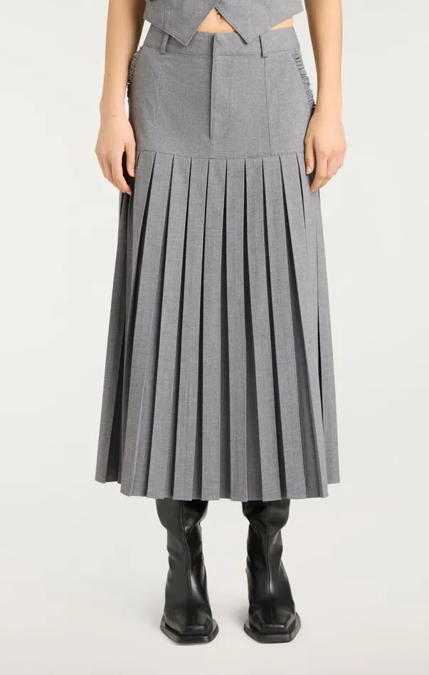Women Skirts Cinq Sept Bane Skirt Steel Grey