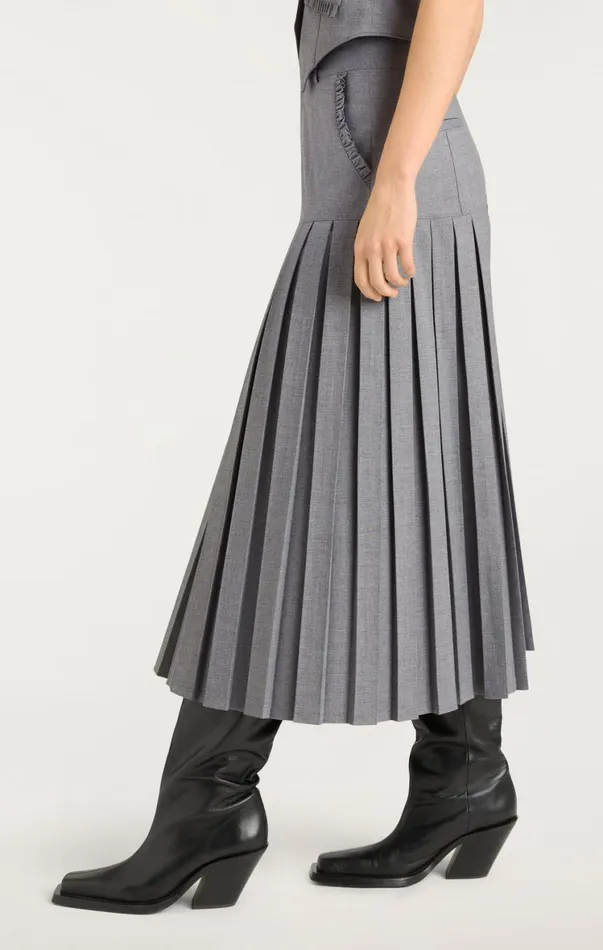 Women Skirts Cinq Sept Bane Skirt Steel Grey