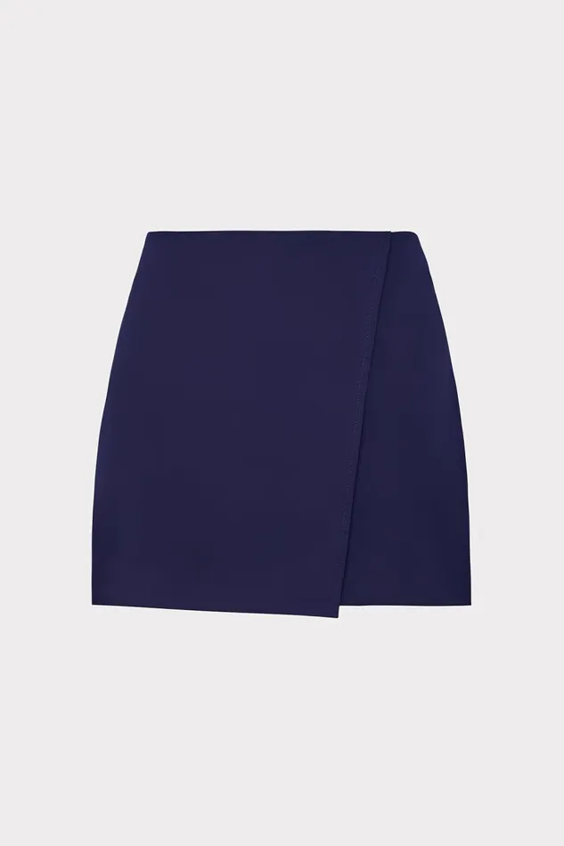 Women Skirts Milly Evalyn Crepe Skort Navy