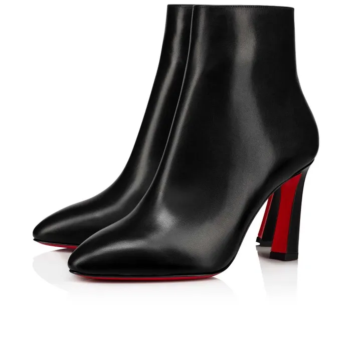 Women So Eleonor 85 Mm Low Boots 8211 Calf Leather 8211 Black Christian Louboutin Boots