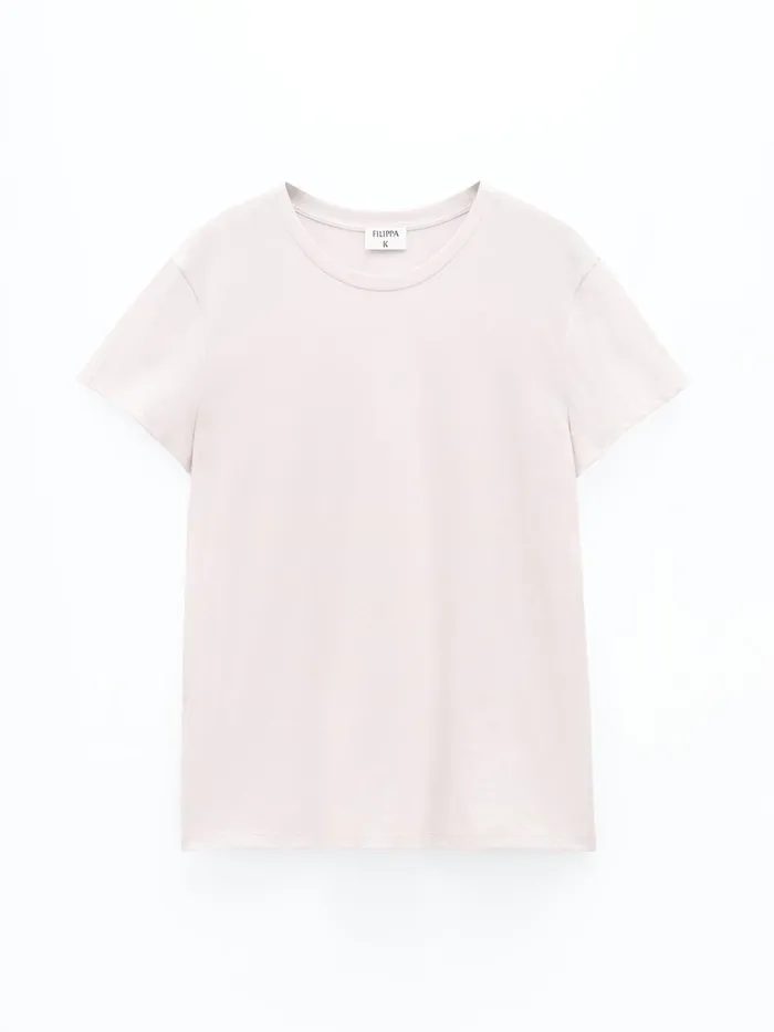 Women Soft Cotton Tee Pale Rose Filippa K Tops