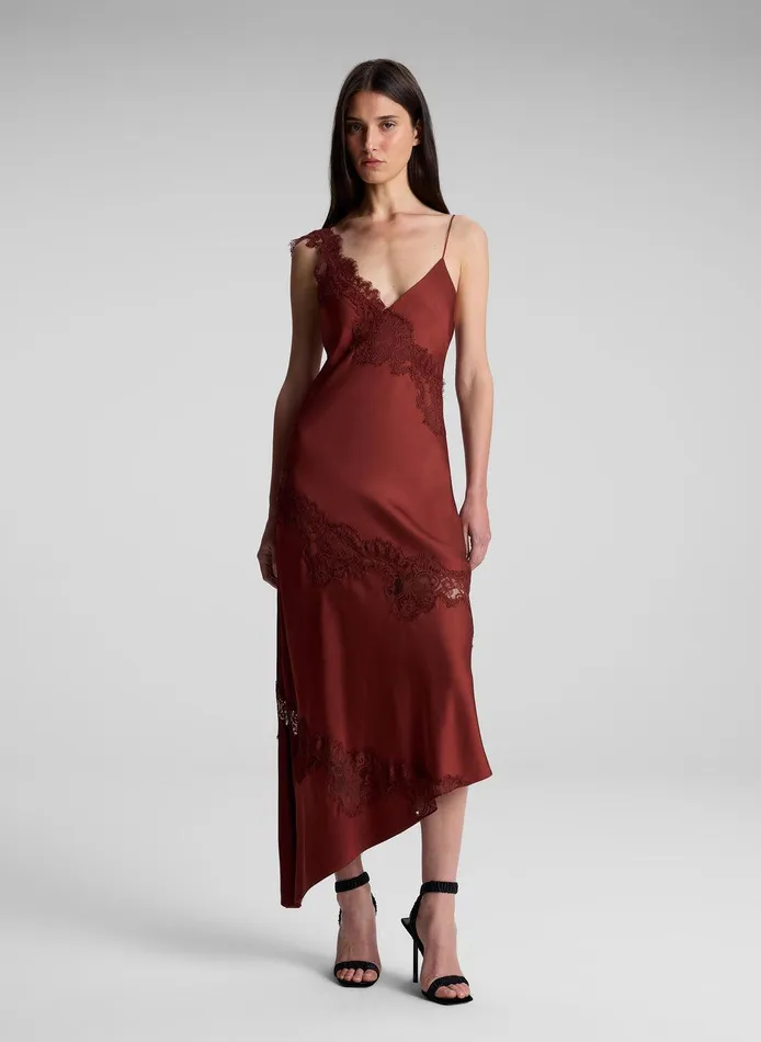 Women Stella Satin And Lace Midi Dress Bosco ALC Dresses
