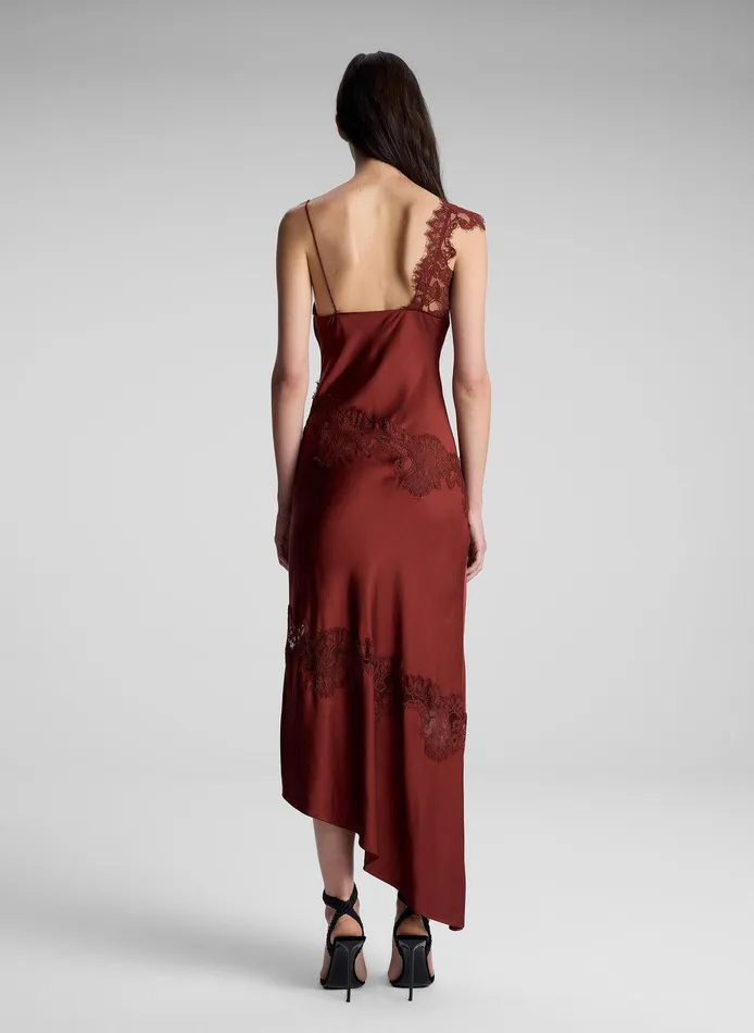 Women Stella Satin And Lace Midi Dress Bosco ALC Dresses