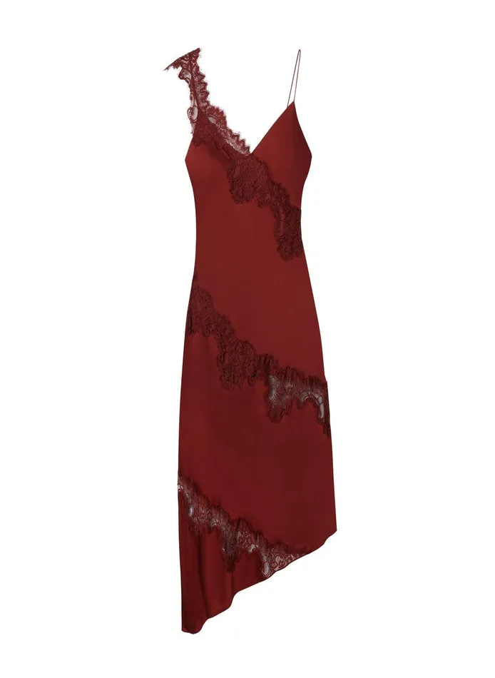 Women Stella Satin And Lace Midi Dress Bosco ALC Dresses