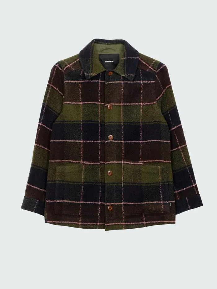 Women Stowe Blanket Jacket Black Cherry Check Finisterre Jackets Coats and Gilets Women Stowe Blanket Jacket Black Cherry Check Finisterre Jackets Coats and Gilets