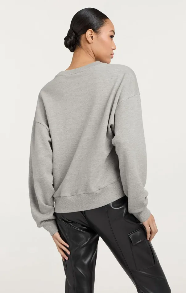 Women Sweaters and Knits Cinq Sept Paris New York Brandy Pullover Heather Greyblack