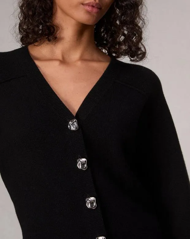 Women Sweaters and Sweatshirts Rag and Bone Bridget VNeck Cardigan Black
