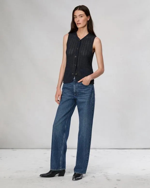 Women Sweaters and Sweatshirts Rag and Bone Elisa Cotton Vest Salute