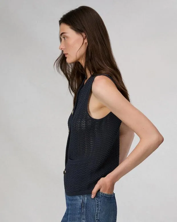 Women Sweaters and Sweatshirts Rag and Bone Elisa Cotton Vest Salute