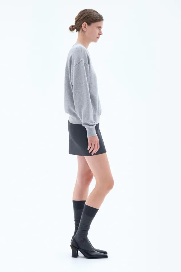 Women Sweatshirt Light Grey Melange Filippa K Tops