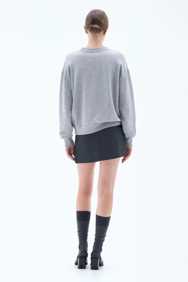 Women Sweatshirt Light Grey Melange Filippa K Tops