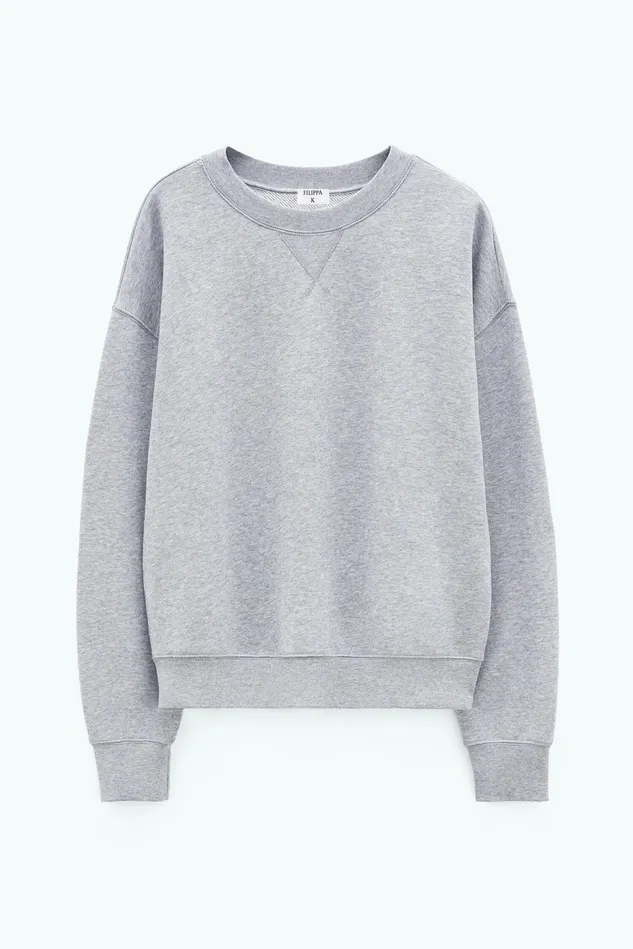 Women Sweatshirt Light Grey Melange Filippa K Tops