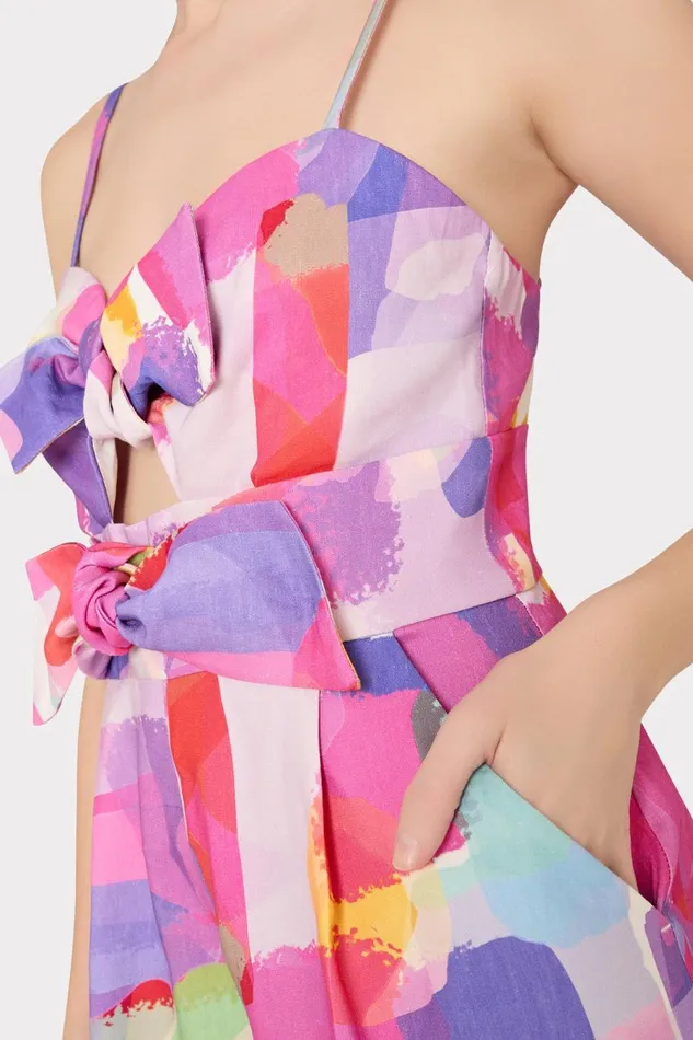 Women Swim and Coverups Milly Anya Rainbow Waterfall Romper Multi Women Swim and Coverups Milly Anya Rainbow Waterfall Romper Multi