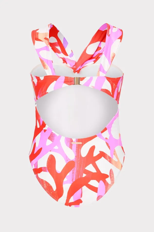 Women Swim and Coverups Milly Betsy Italian Under The Sea Bandeau One Piece Pink Multi Women Swim and Coverups Milly Betsy Italian Under The Sea Bandeau One Piece Pink Multi