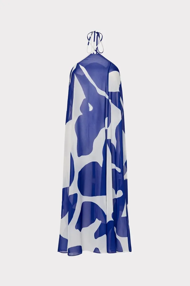 Women Swim and Coverups Milly Grand Foliage Convertible CoverUp Navywhite Women Swim and Coverups Milly Grand Foliage Convertible CoverUp Navywhite