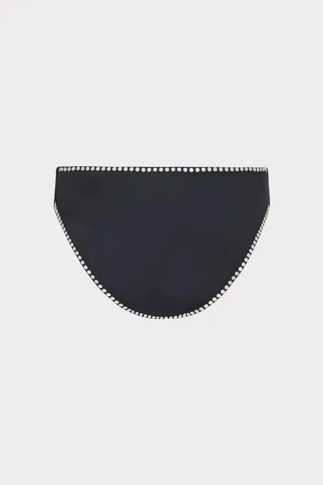 Women Swim and Coverups Milly Heat Set Embellishment Bikini Bottom Black Women Swim and Coverups Milly Heat Set Embellishment Bikini Bottom Black