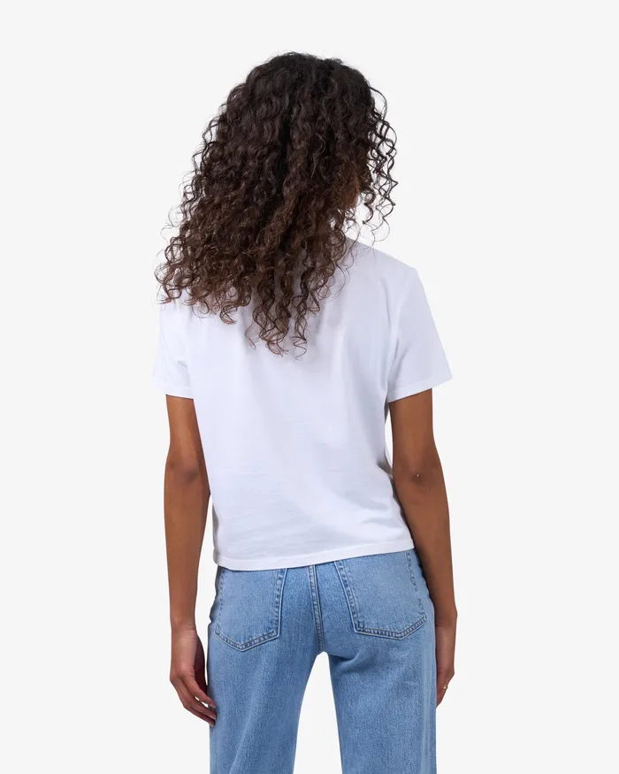 Women TShirts Colorfulstandard Organic Boxy Crop Tee 8211 Heather Grey