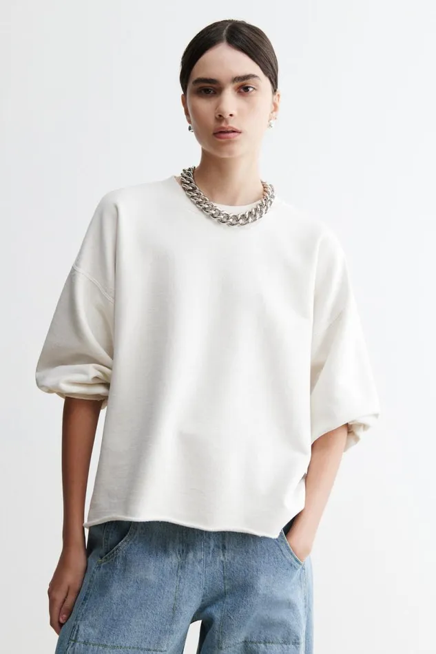 Women Tshirts Sweatshirts Rachel Comey Fond Sweatshirt Dirty White Women Tshirts Sweatshirts Rachel Comey Fond Sweatshirt Dirty White