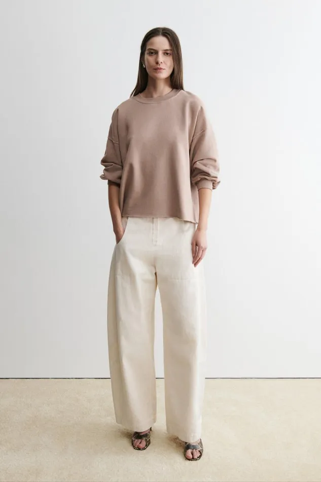 Women Tshirts Sweatshirts Rachel Comey Fond Sweatshirt Dirty White Women Tshirts Sweatshirts Rachel Comey Fond Sweatshirt Dirty White