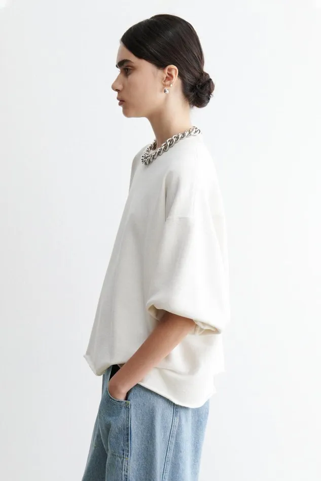 Women Tshirts Sweatshirts Rachel Comey Fond Sweatshirt Dirty White Women Tshirts Sweatshirts Rachel Comey Fond Sweatshirt Dirty White