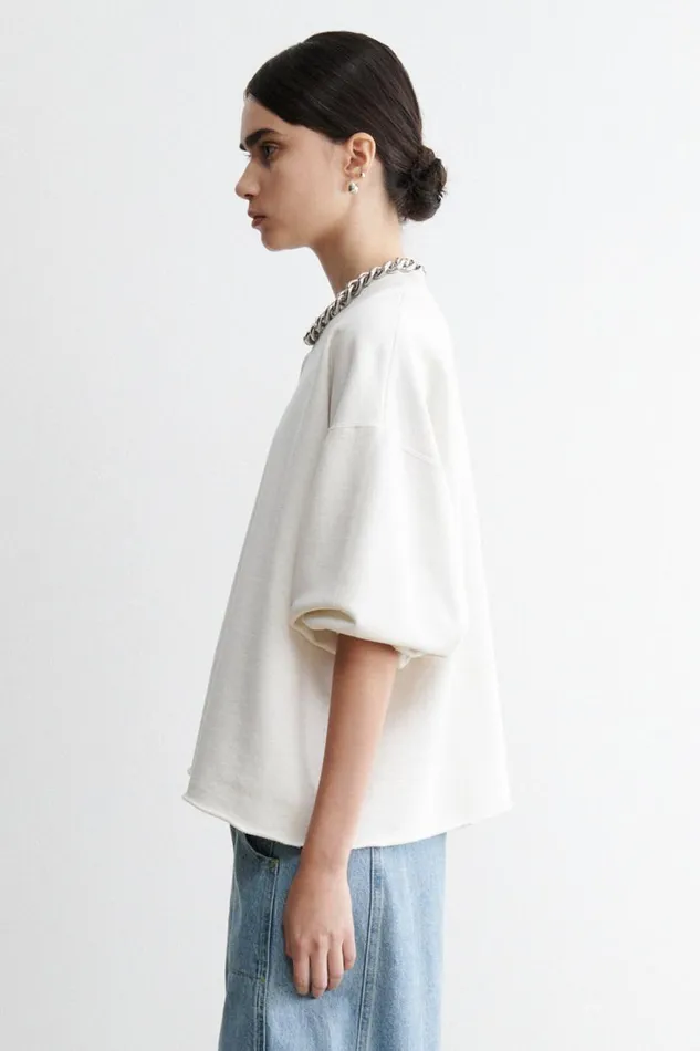 Women Tshirts Sweatshirts Rachel Comey Fond Sweatshirt Dirty White Women Tshirts Sweatshirts Rachel Comey Fond Sweatshirt Dirty White