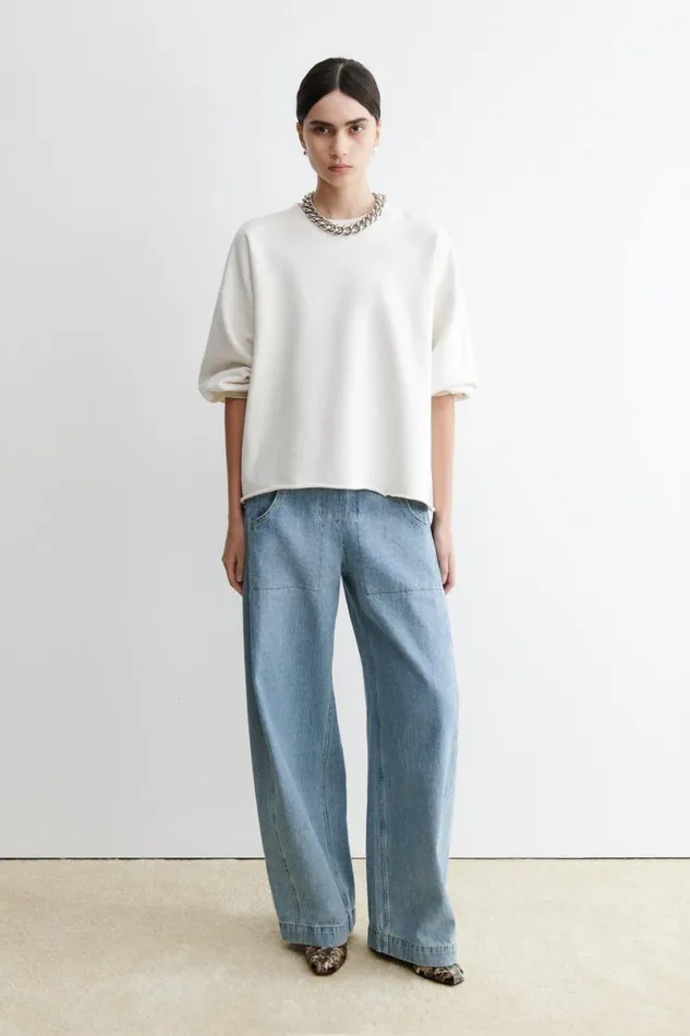 Women Tshirts Sweatshirts Rachel Comey Fond Sweatshirt Dirty White Women Tshirts Sweatshirts Rachel Comey Fond Sweatshirt Dirty White