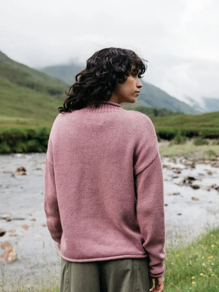 Women Taran Jumper Heather Mist Finisterre Knitwear