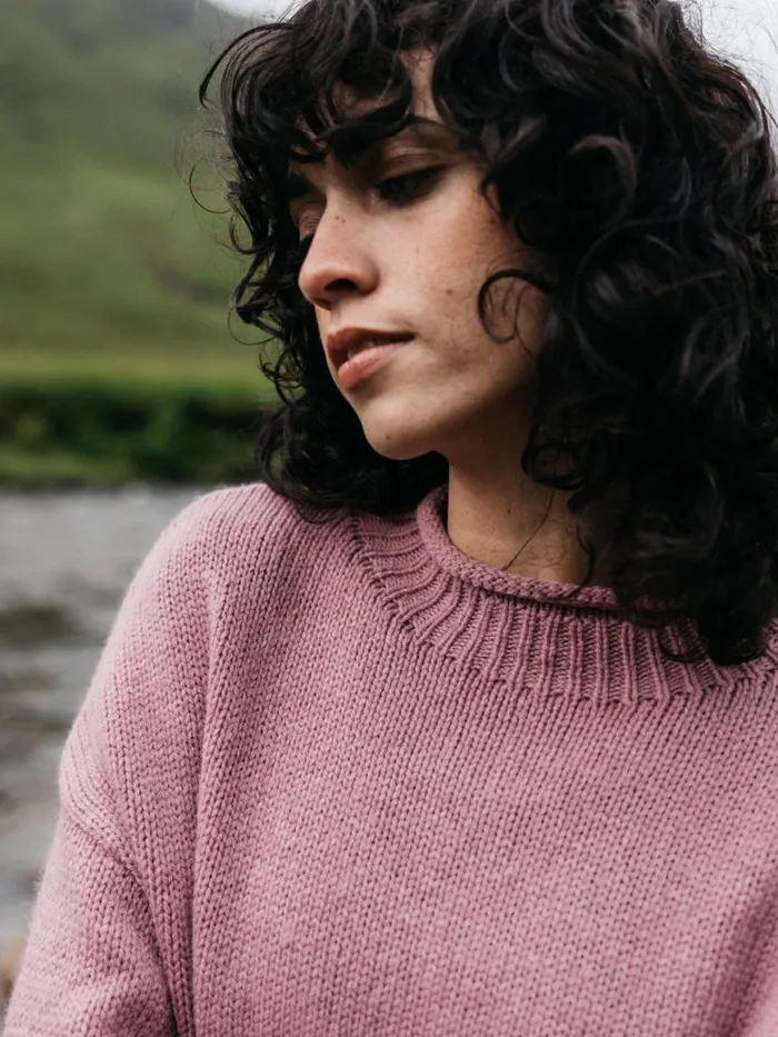 Women Taran Jumper Heather Mist Finisterre Knitwear