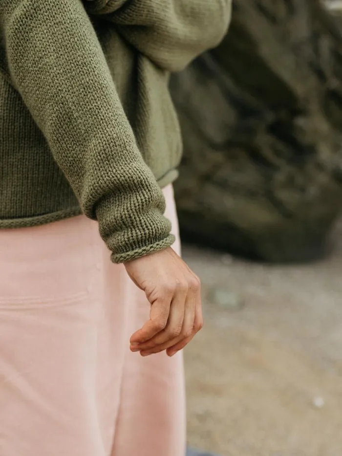 Women Taran Jumper Willow Green Finisterre Knitwear
