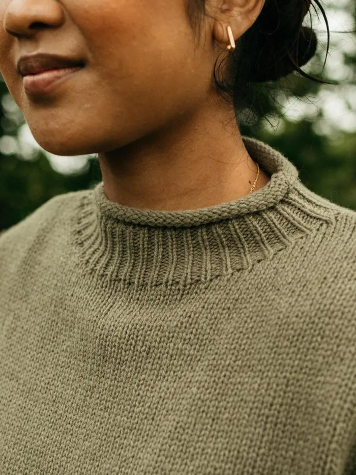 Women Taran Jumper Willow Green Finisterre Knitwear