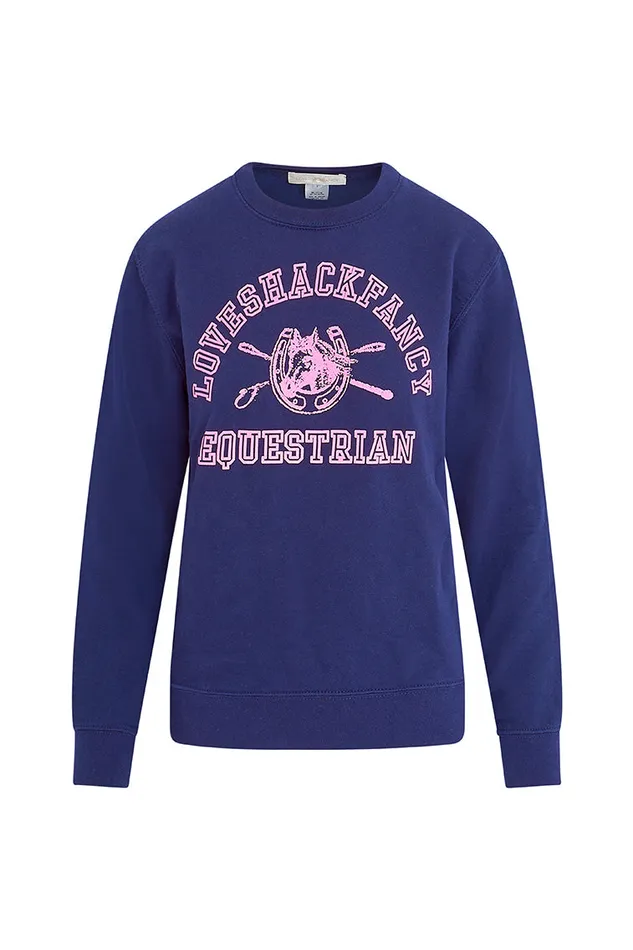 Women Tees and Fleece LoveShackFancy First Port Equestrian Navy