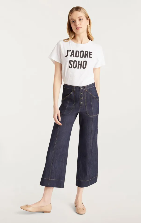 Women Tees and Pullovers Cinq Sept J039adore Soho Tee Whiteblack
