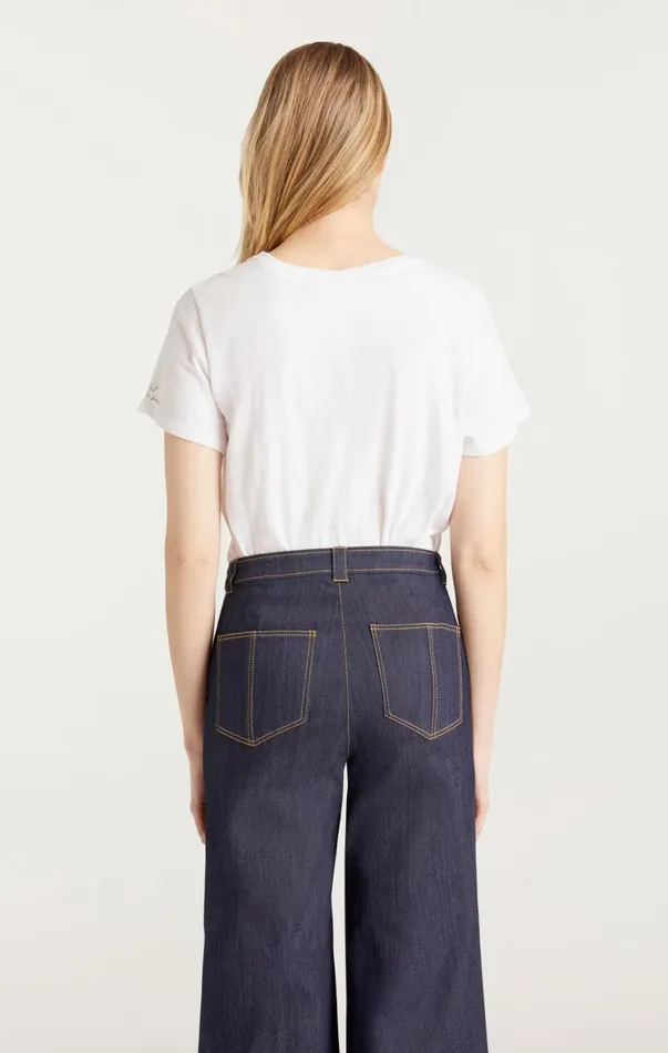 Women Tees and Pullovers Cinq Sept J039adore Soho Tee Whiteblack