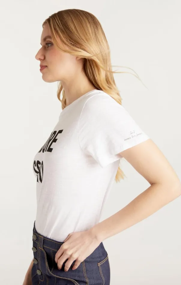 Women Tees and Pullovers Cinq Sept J039adore Soho Tee Whiteblack