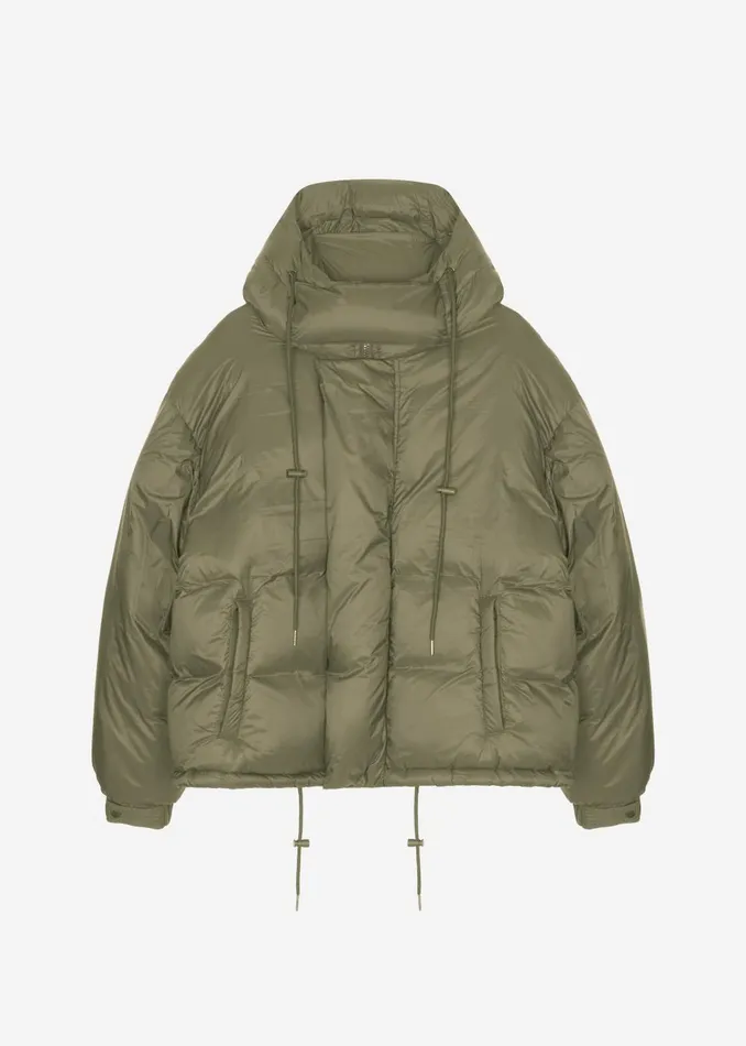 Women Timra Puffer Jacket 8211 Khaki The Frankie Shop Outerwear