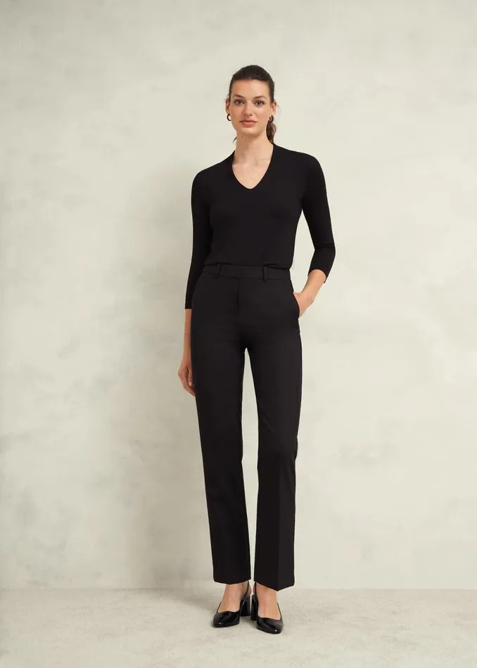 Women Tops Hobbs Aimee Double Fronted Top Black