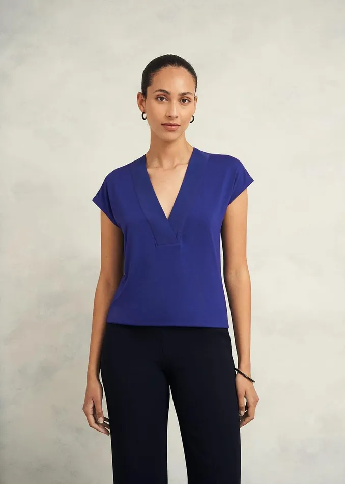 Women Tops Hobbs Jonie Top Shore Blue