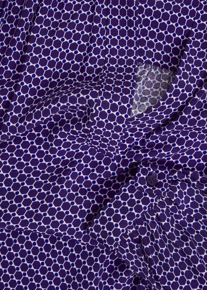 Women Tops Hobbs Mila Blouse Purple Multi